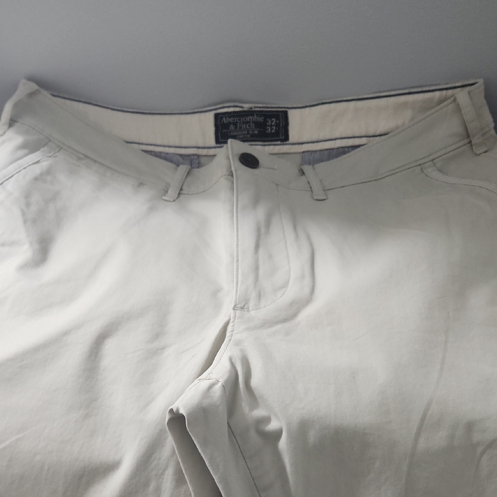 Abercrombie & Fitch Men's Cream Pants